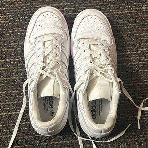 Adidas Classic White Lace-Up Sneakers